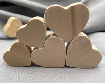Wooden Hearts Crafts, Blank Standing Unfinished, Ready to Paint, Cutout Large Heart Tray Decor, 3d Valentine Ornament