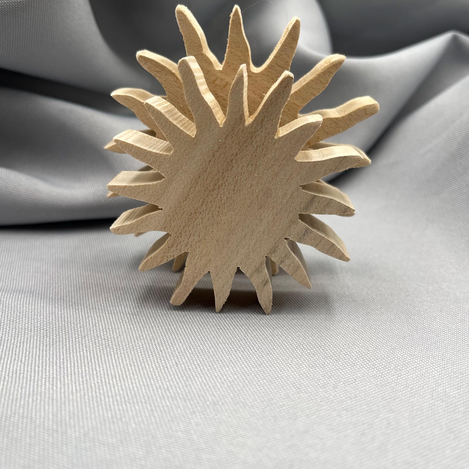Unfinished Wooden Sun, DIY Craft Blank to Paint, Natural Wood Cutout ...
