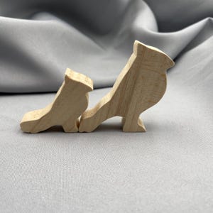 Unfinished Wooden Cardinal, Natural Bird Cutout for Painting, DIY Craft Project, Wood Cardinal Blank, Garden Ornament, Paintable Wood Pieces
