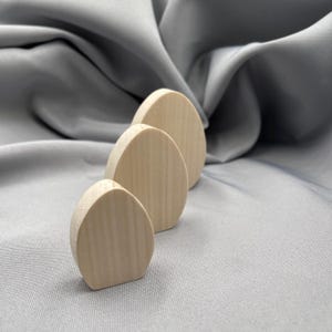 Unfinished Set Egg, Standing Wooden Blank, Mini Eggs for Easter Basket, DIY Craft Kits, Easter Party Decor, Eggs to Paint