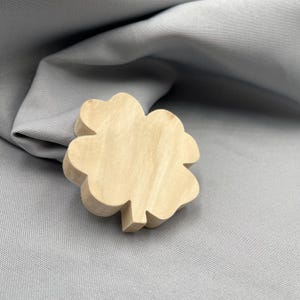 Unpainted Wooden Cutout Shamrock, St. Paddy’s Day Accessories, Minimalist Irish Decor, Four Leaf Clover, Clover Ornament, Spring Theme Decor