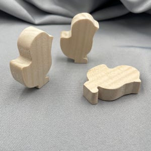 Wooden Mini Chickens, Baby Chicks, Craft Shape, Unfinished Chicken, Shelf Tray Decor, Spring Blank Cutout, Wooden Farm Animal, Small Project