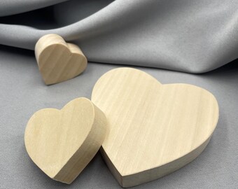 Wooden Heart Cutout Unfinished, Mini Blank to Paint, Wood Standing Valentine Tray Decor, Heart Wood Shape for Craft