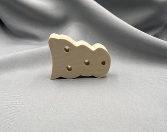 Blank Spooky Letter Display, Wooden Holiday Craft Shape, Freestanding Autumn Decoration