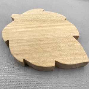 Large Standing Wooden Leaf Cutout, Unfinished Blank for Painting, Woodcrafting Decoration, Rustic Farmhouse Ornament, Leaves Gift Kids