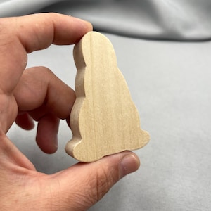 Wooden Snowman Silhouette, Unfinished Christmas Craft for Kids, Small DIY Wood Holiday Project,Ready to Paint, Standing Snowman for Tray