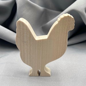 Wood Chicken Cutouts, Unfinished Wood Hen, Craft Diy Wood Projects, Wooden Farm Animal, Small Blank Unpainted, Spring Tray Decorations