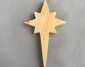 Stella polare incompiuta, grande ornamento da appendere, materiale per lavoretti per bambini