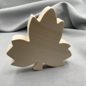 Stehender Holzblattausschnitt, Traubenblattform, unbehandeltes Holz zum Bemalen, Regalverzierung, kleines Bastelprojekt für zu Hause