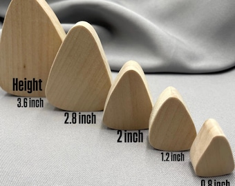 Hölzerne unfertige Candy Corn-Form, verschiedene Teile, DIY-Handwerk für Kinder oder Erwachsene, leerer Ausschnitt, große abgestufte Bonbon-Tablett-Dekoration