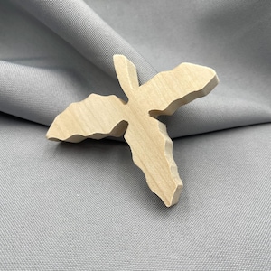 Hölzerne Stechpalmenblätter Ausschnitt, kleine leere Blatt rustikale Wohnkultur, Herbst Ornamente für Mantelkranz, stehende Blatt Handwerk Geschenk