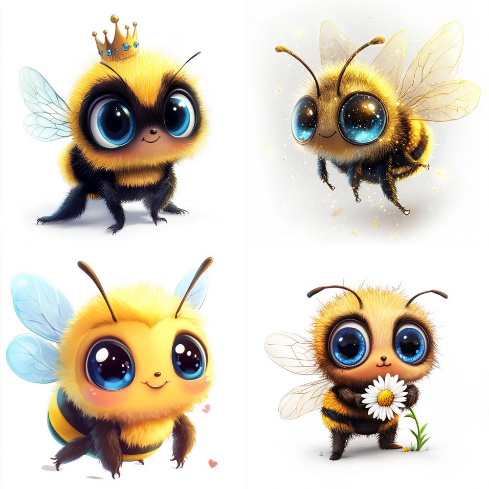 Baby Bee Clipart – 43 Watercolor Bumblebee Illustrations (digital ...