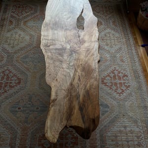 Figured maple coffee table