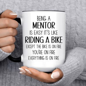 Mentor Thank You Gift, Gift Idea For Boss, Coworker, Teacher, Funny Personalized Custom Name Coffee Mug