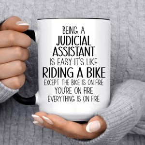 Funny JUDICIAL ASSISTANT Gift Mug for Men and Women l For Birthday, Appreciation, Thank You Gift, A Personalized Custom Name Coffee Mug