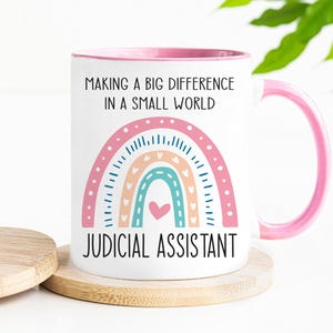 Funny JUDICIAL ASSISTANT Gift Mug for Men and Women l For Birthday, Appreciation, Thank You Gift, A Personalized Custom Name Coffee Mug