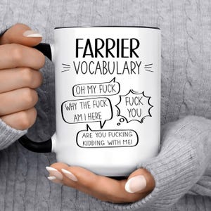 Funny Farrier Gift Mug for Men and Women l For Birthday, Appreciation, Thank You Gift, A Personalized Custom Name Coffee Mug