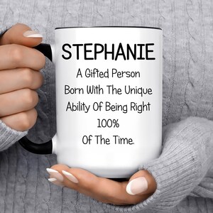 Sarcastic Stephanie Mug-Stephanie Definition Mug-Funny Stephanie Mug-Personalised Stephanie Mug-Custom Stephanie Mug-Funny Mugs