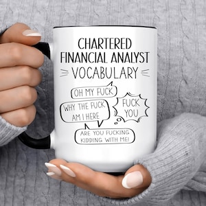 CFA, Chartered Financial Analyst Mug for Men and Women l For Birthday, Appreciation, Thank You Gift, A Personalized Custom Name Coffee Mug