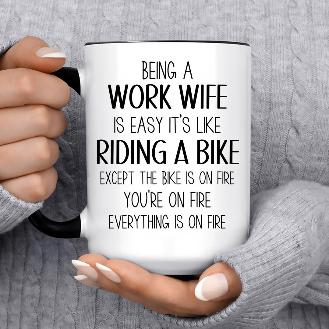 Funny Work Wife Gift Mug for Christmas, Birthday, Appreciation ...