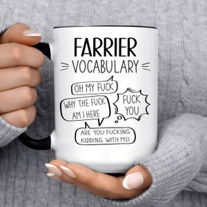 Funny Farrier Gift Mug for Men and Women l For Birthday, Appreciation, Thank You Gift, A Personalized Custom Name Coffee Mug