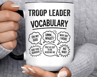 Scout Troop Leader Gift Mug For Women and Men, For Birthday, Appreciation, Thank You Gift, A Personalized Custom Name Coffee Mug