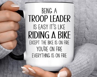 Scout Troop Leader Gift Mug For Women and Men, For Birthday, Appreciation, Thank You Gift, A Personalized Custom Name Coffee Mug