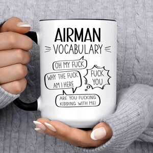 Best Airman, Air force Gift Mug For Women and Men, For Birthday, Appreciation, Thank You Gift, A Personalized Custom Name Coffee Mug