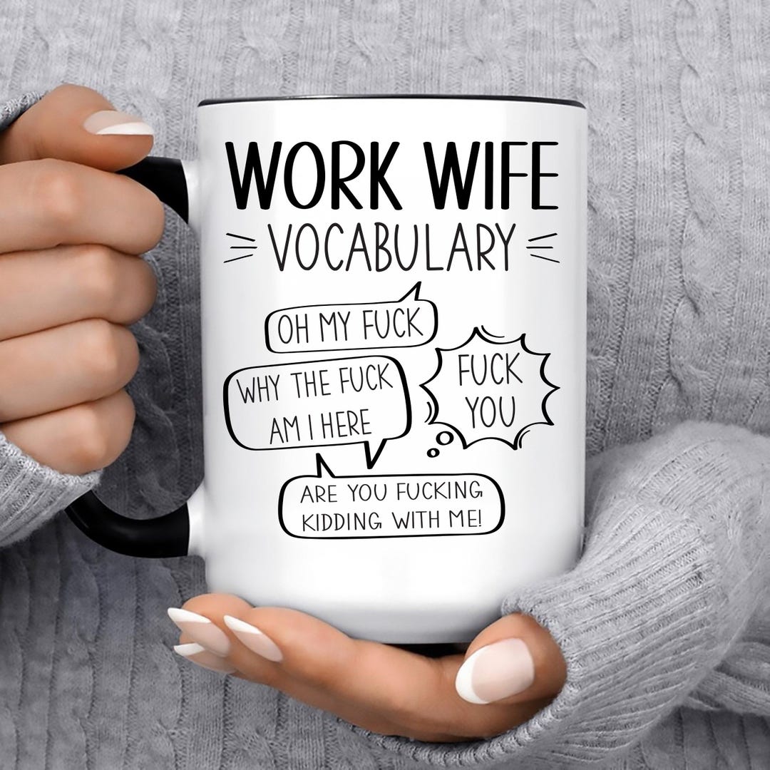 Funny Work Wife Gift Mug for Christmas, Birthday, Appreciation ...