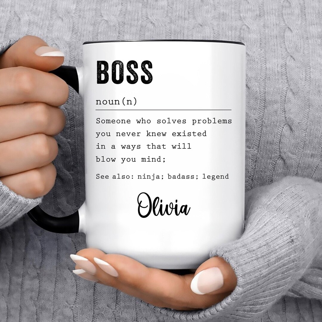 Boss Mug Gift Idea L Lady Boss, Girl Boss L Mom Wife Boss L Retirement ...