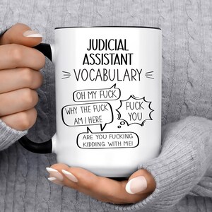 Funny JUDICIAL ASSISTANT Gift Mug for Men and Women l For Birthday, Appreciation, Thank You Gift, A Personalized Custom Name Coffee Mug