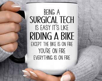 Funny SURGICAL TECH Gift Mug for Men and Women l For Birthday, Appreciation, Thank You Gift, A Personalized Custom Name Coffee Mug