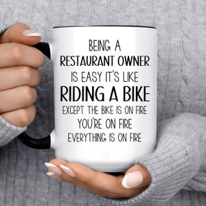 Funny RESTAURANT OWNER Gift Mug for Men and Women l For Birthday, Appreciation, Thank You Gift, A Personalized Custom Name Coffee Mug