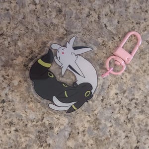 Umbreon and Espeon Keychain