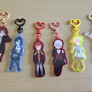 Mystic Messenger Coloured Acrylic Keychains
