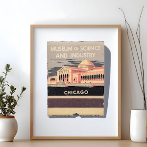 Chicago Museum of Science Retro Matchbook Art Prints