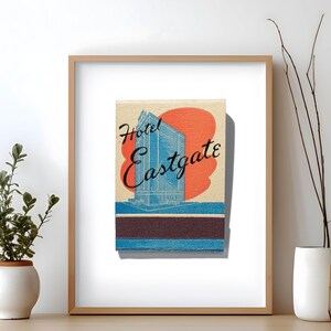 Chicago Landmark Chicago's Eastgate Hotel Matchbook Art | Set of Photographs | Home Decor | Unframed Wall Art image 1