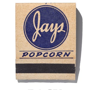 Jays Popcorn and Potato Chips vintage matchbook art print