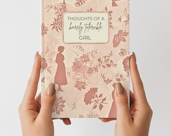 Pride and Prejudice Notebook Barely Tolerable Diary, Jane Austen Gifts, Reading Journal, Book Lover Gift, Keepsake Journal, Librarian Gift