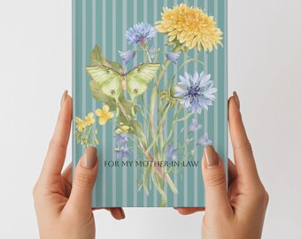 Mother In Law Gift Floral Hardcover Journal For Mother In Law Wedding Gift From Daughter In Law Floral Notebook MIL Birthday Gift