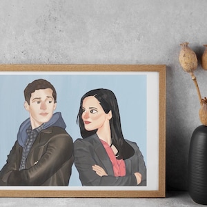 Custom Couple Portrait | Digital Illustration for Partners | Personalized Couple Gift | Anniversary Gift | Printable Art