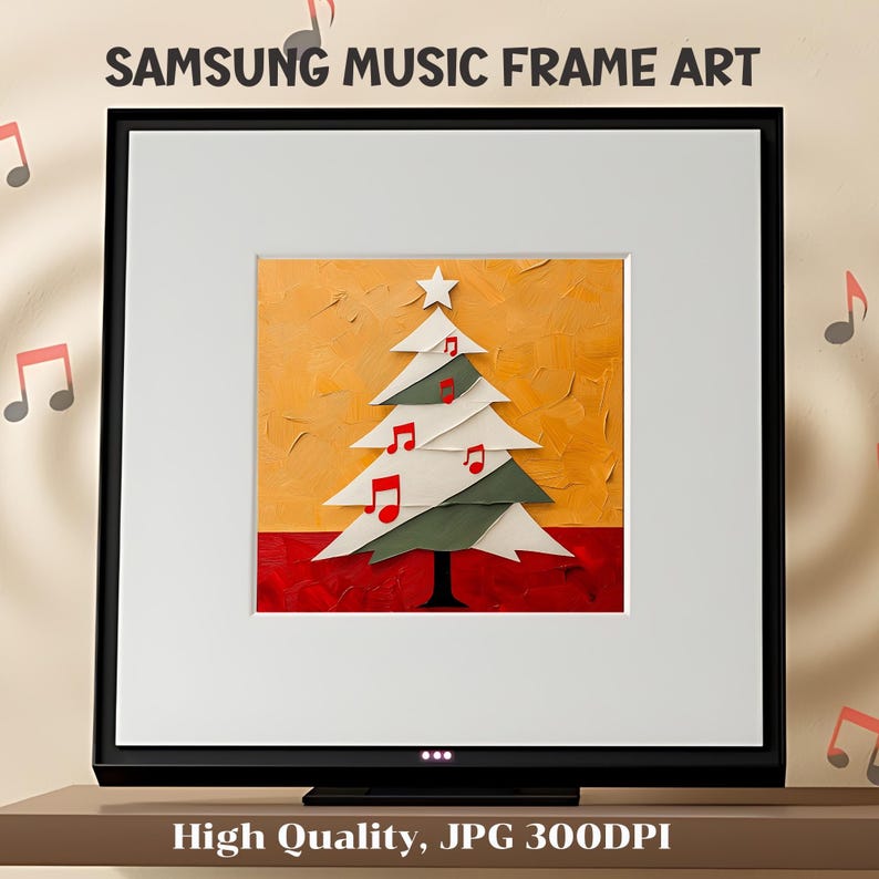 Samsung Music Frame Art | Musical Notes Christmas | Musical Christmas ...