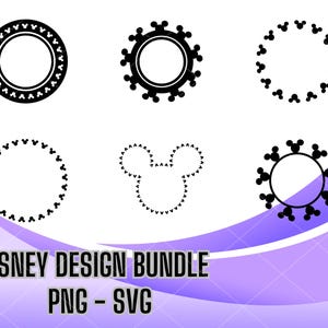 Mouse Heads Monogram PNG SVG, Digital Cut Files in svg, png, Printable Clipart, Instant Download