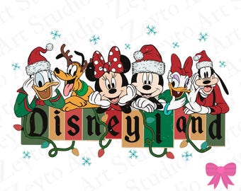 Disneyland Cartoon PNG SVG | Cute Castle Theme Park Design | Magic Kingdom Clipart | T-Shirt Mug Sticker Art | Instant Digital Download