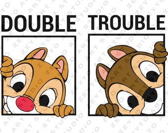 Chip and Dale png, Double Trouble png, Disney Couple png, Disney Family png, Disney Vacation png, Sibling png, Brother png