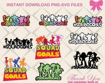 Toy Story Family Squad Goals Png Svg Bundle,Toy Story Birthday Party Digital Download,Toy Story Of The Birthday Boy,Toy Story Matching Png