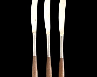 Vintage, 1960s, MCM, Ekco Externa, Set of 3, Knives