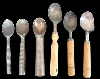 Vintage, Ice Cream Scoops, Set of 6