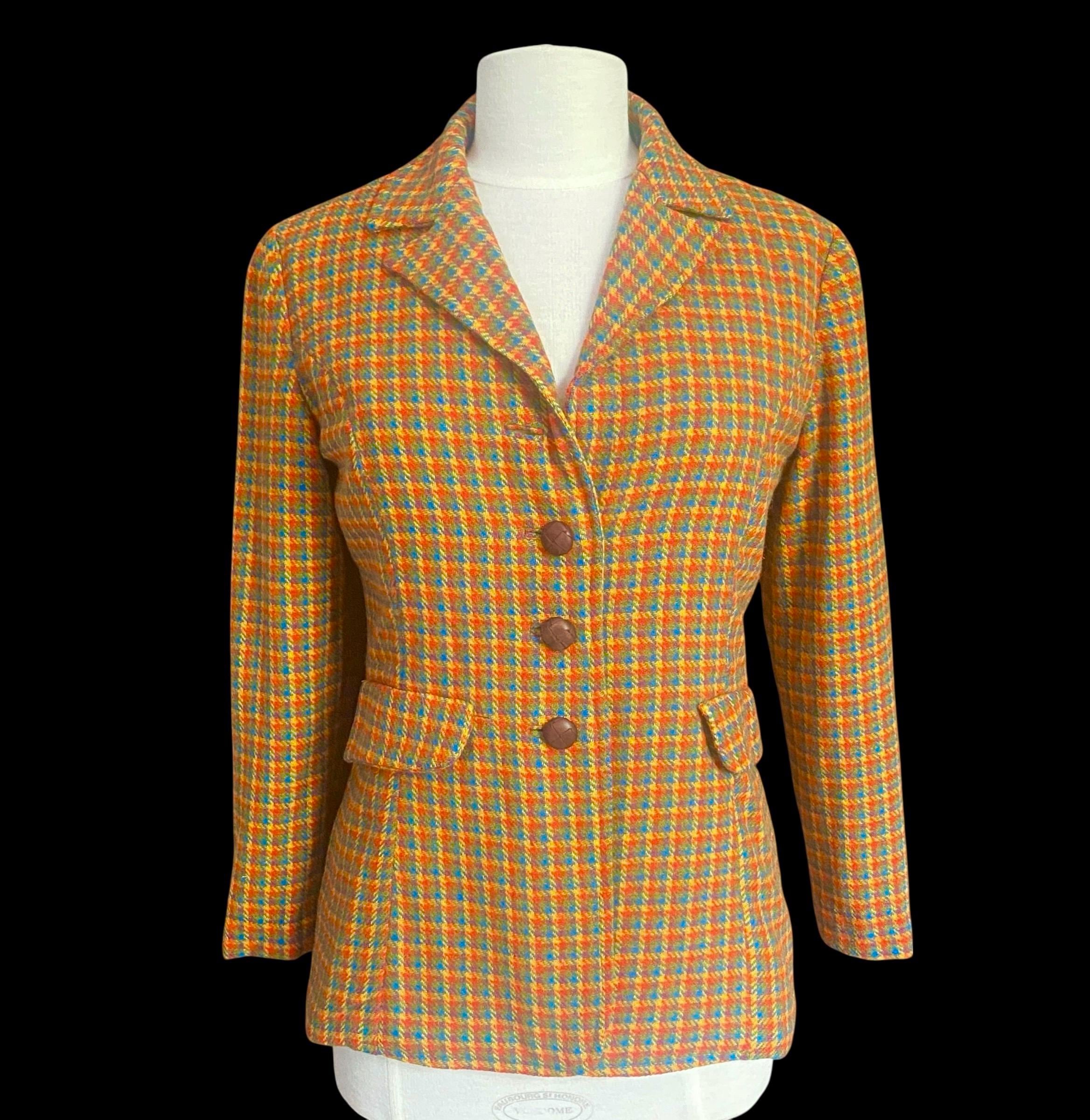 Orange Tweed Coat