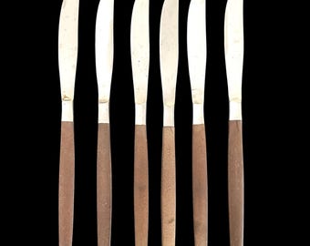 Vintage, 1960s, MCM, Ekco Externa, Knives, Set of 6
